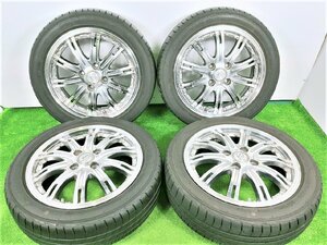 ☆ダンロップ LEMANS V☆ 165/55R15 15x4.5J +43 4穴 PCD100 中古タイヤホイールセット 4本 ノーマル【宮城発 送料無料】MYG-A10128