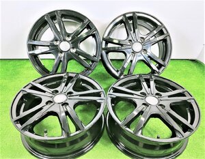 ◆BLEST/BAHNS TECH JIZELIS FV◆15x5.5J +50 4穴 100 中古 アルミホイール 4本 【宮城発 送料無料】MYG-A10244