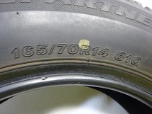 ブリヂストン ICEPARTNER2 165/70R14 81Q★8.5-7.5分 2019年製 4本 中古 スタッドレス【送料無料】AOM-K1047 青森_画像9