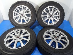 ★Fang★175/70R14 14x5.5J +48 4穴 100 中古タイヤ ホイールセット 4本 スタッドレス【福島発 送料無料】FUK-D11934★冬