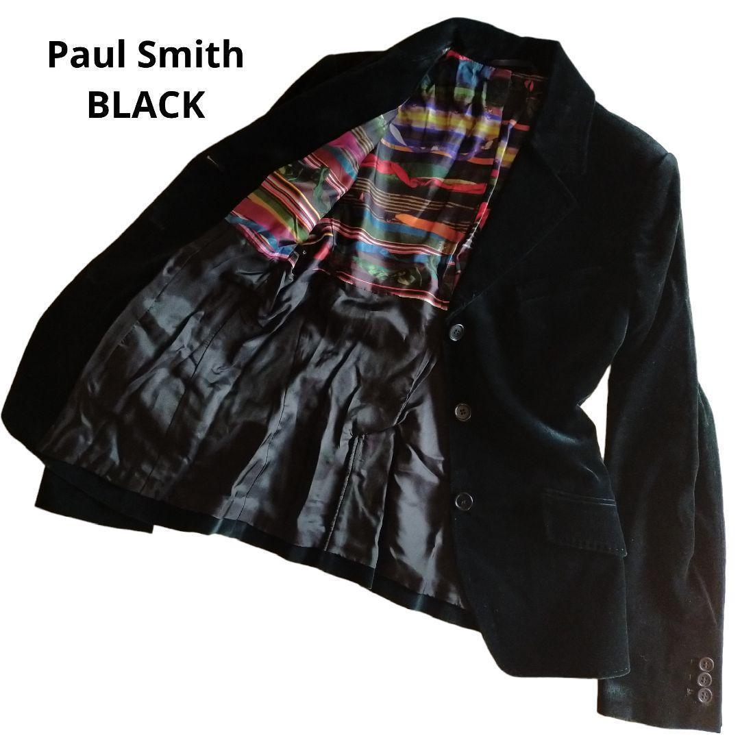 Paul Smith BLACK ポールスミス ブラック ベロア ボルドー-