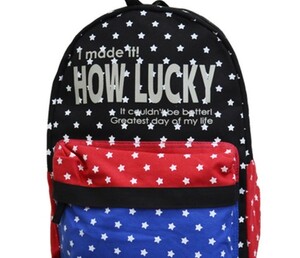  new goods rucksack ti pack pretty * pattern black man and woman use 