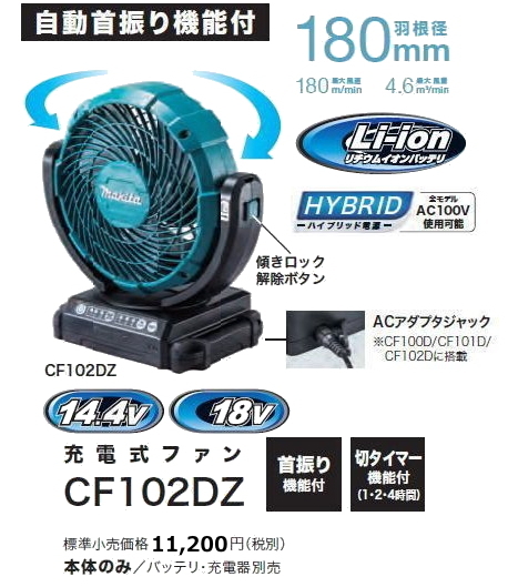 2023年最新】ヤフオク! -マキタ 扇風機 102の中古品・新品・未使用品一覧