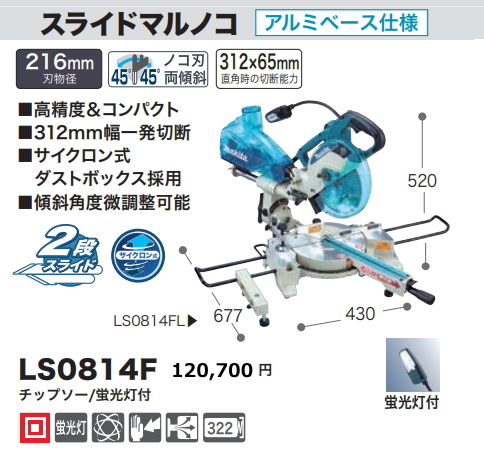MAKITA LS0814の値段と価格推移は?|4件の売買データからMAKITA