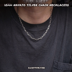 10mm-NAVAJO SILVER925 CHAIN NECKLACE50 / ナバホ シルバー925チェーン ネックレス50
