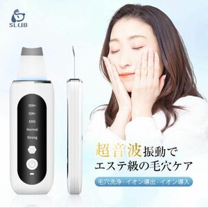 美顔器 ウォーターピーリング EMS 毛穴洗浄 イオンクリーナー 超音波振動 超音波美顔器 黒ずみ 毛穴吸引器 美顔器 超音波