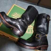 ZERROWS ゼローズ エンジニアブーツ 25.5cm 7 1/2 ビブラムソール ダブルミッドソール バイカー ウエスコ WESCO BOSS MOTORCYCLE BOOTS _画像7