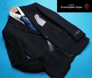 新品12.9万円 大手百貨店扱い 秋冬『Ermenegildo Zegna ゼニア Heritage 伊製生地』ウール100% ホップサック ジャケットA4紺(B) 3053260