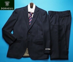 新品11.8万円 大手百貨店扱い 日本製 秋冬『DORMEUIL ドーメル 英国製生地』ウール100% ロイヤルツイル スーツBB7濃紺(NV) 6941-2p ラスト