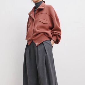 【新品】ZARA ニットボンバージャケット S