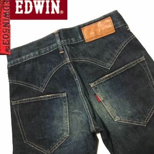 漢のオシャレ GENUINE QUALITY エドウィン EDWIN 503SDストレート メンズ 加工デニム デニム インディゴデニム