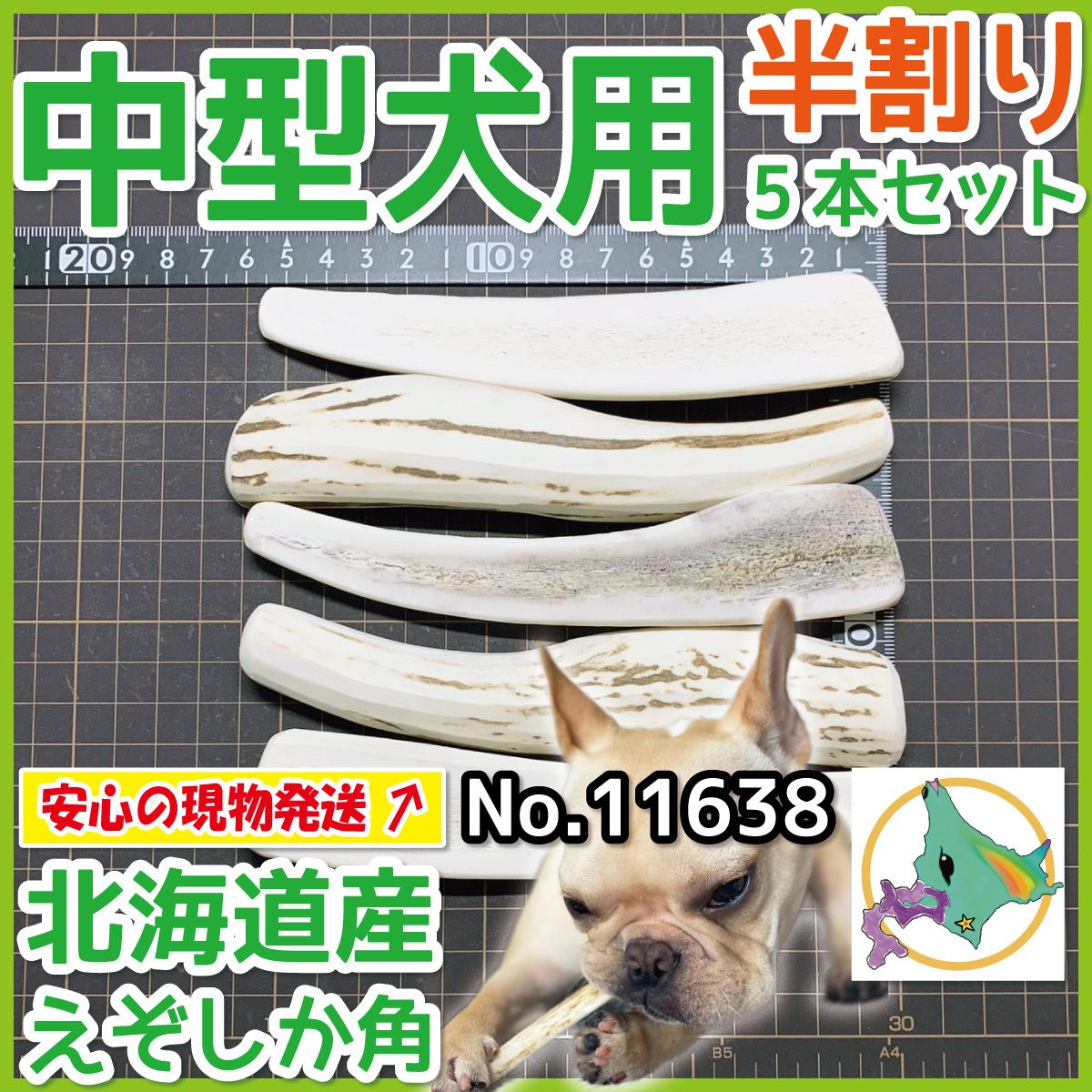 日本鹿の角 7対(14本)セット＋5対セット-