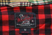 ★イタリア製 Woolrichウールリッチ マドラスチェック 3つボタン コットン テーラードジャケット M★オールド ブレザー ユーロ_画像4