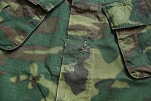 ★60s 米軍 USMC ERDL グリーンリーフカモ ジャングルファティーグジャケット S-L★ビンテージ ミリタリー 4th リップストップ_画像9