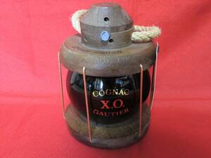【即決】古酒「COGNAC コニャック GAUTIER X.O.」ランタン型ボトル 700ml 未開栓　酒 ブランデー