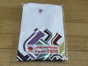 クラブニンテンドーTシャツ2010「土管＆パックンフラワー」ホワイト Lサイズ クラブニンテンドーポイント交換品