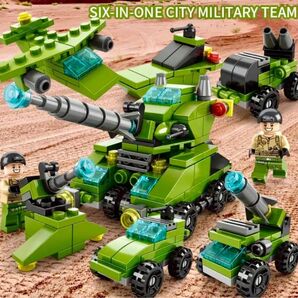 レゴ LEGO おもちゃ ブロック 戦車 互換品 誕生日 プレゼント 知育玩具 知育玩具 ミニブロック 緑 グリーン 