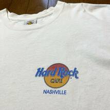 USA製Mサイズ！ハードロックカフェ 古着半袖Tシャツ 毛羽立ち有り アメカジ古着 HARDROCK CAFE NASHVILLE_画像4