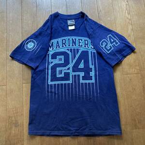 90s 00sビンテージ PRO PLAYERS プロプレイヤーズ MLB メジャーリーグ シアトル・マリナーズ ケングリフィーJr. 半袖 TシャツS-Mサイズ程度