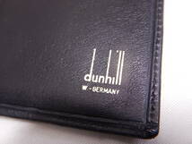 ■dunhill ダンヒル レザー 二つ折り長財布 ブラック■_画像4
