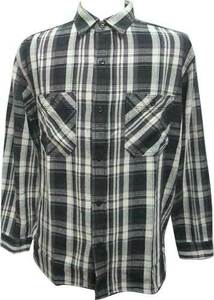 ネルシャツ ワークシャツ EDWIN エドウィン チェック ET2138-375 ブラック L寸