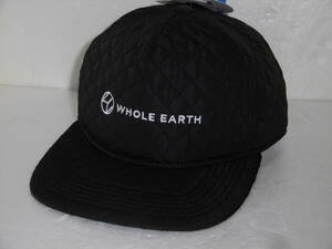定価3850円 未使用 ホールアース QUILTING BB キャップ 大きめ ブラック 黒 消臭Whole Earth 帽子 スナップバック WE2FA02 キルティング