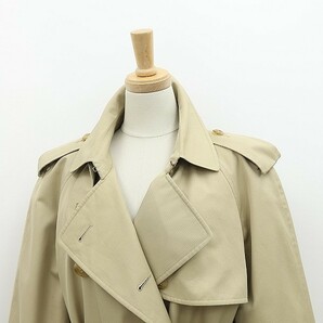 美品 国内正規品●BURBERRY LONDON バーバリー ロンドン 裏地チェック トレンチ コート ベージュ 11の画像3