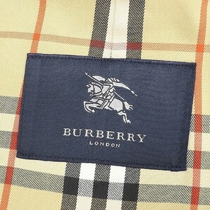 美品 国内正規品●BURBERRY LONDON バーバリー ロンドン 裏地チェック トレンチ コート ベージュ 11の画像5