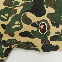 ◆A BATHING APE ア ベイシング エイプ カモフラ 迷彩 ロゴ Tシャツ L_画像4