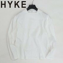 ◆HYKE ハイク ドロップショルダー コットン 長袖 トップス カットソー 白 ホワイト 1_画像1