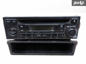 ホンダ純正 HM1 HM2 バモス CD プレーヤー オーディオ デッキ ラジオ チューナー ケース付 39100-S3A-J11-M1 CQ-JH0300AK 棚 C3E