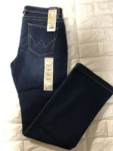  Wrangler Wranglerkau девушка cut джинсы Q-Baby большой размер размер надпись :9/10 32 мужской *