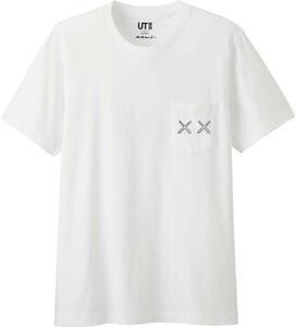 Mサイズ■新品■KAWS カウズxユニクロ UNIQLO UT pocket Tee ポケットTシャツ 半袖■グラフィックcompanionコンパニオン