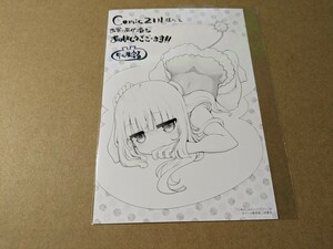 小林さんちのメイドラゴン 14巻　COMIC ZIN 購入特典 イラストカード　クール教信者