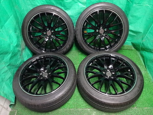 レイズ ホムラ RAYS HOMURA 2×9 20×8.5J +45 5H PCD114.3●245/45R20 中古タイヤ付ホイール4本●ム77