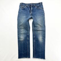 80s ☆ LEVIS ☆ 509-0217 オレンジタブ カットオフ デニムパンツ ジーンズ W33 アメカジ ストリート 古着 希少 人気 リーバイス■Ja6489_画像4