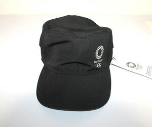4-11.TOKYO2020 東京オリンピック オフィシャルライセンス商品 帽子 キャップ Fサイズ YO-0034 ブラック 未使用タグ付き