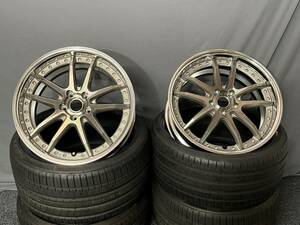 美品！19インチホイール VERZ-WHEELS KCV04 社外ホイール 8.5J+45 PCD114.3 5穴 グレー KUHL クール WRX C-HR　アルファード WN66