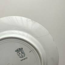 【金継用】フランス　アンティーク　Saint amand　サンタマン /　“BOUQUET”　ブーケ模様のデザートプレート　平皿_画像7