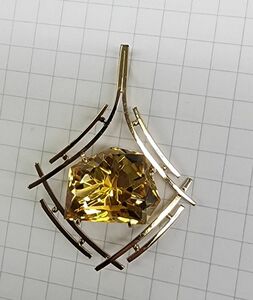 18金シトリンペンダントトップ（5.5g）