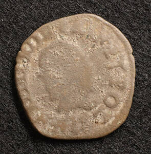 フランス ルイ13世時代 2 Deniers銅貨（1600年台）[E296]コイン