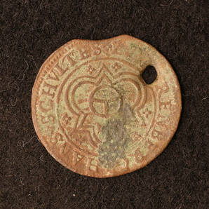 ドイツ 自由都市ニュルンベルク 黄銅貨（1608-1612）コイン・トークン[E2411] の画像1