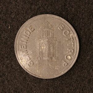 【金属製ノートゲルド】ドイツ ボットロプ 10ペニヒ亜鉛貨（1917）[E2353]コイン