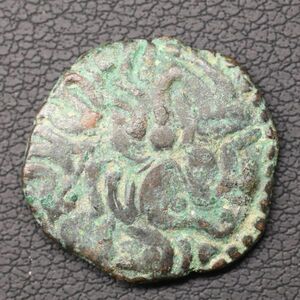 中世インド チョーラ朝 Massa銅貨（900年台）[E1960]コイン