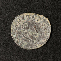 スペイン フェリペ4世時代 8マラベディ銅貨（1600年台）[E2065]コイン_画像1