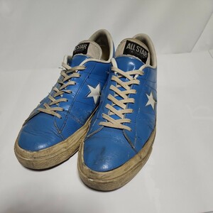 CONVERSE　コンバース　ワンスター　レザー　水色　サイズ9.5　27.5～28cm　日本製　Made in Japan 