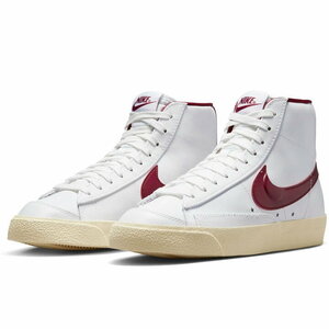 25cm ナイキ ブレーザー ミッド '77 SE 白/ワイン DV7003-100 NIKE W BLAZER MID '77 SE ウィメンズ 