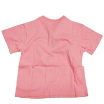 最安価格 130cm BOXロゴプリント半袖Tシャツ ローズ 綿100% オリジナル2500 女の子 女子小学生_画像2