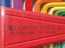 未使用 PB ピービー SWISS TOOLS スイスツールズ ボール付六角レンチセット レインボー 212.H-10 RB CN 1.5-10mm（3）_画像7