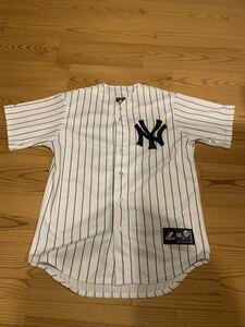 MLB 元ニューヨークヤンキース 田中将大 ユニフォームシャツ M/Majesticマジェスティック 送料520円〜　楽天イーグルス　Yankees NEW YORK